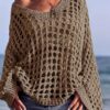 Knitted Sweater For Women Spring And Summer Beach Cover-up Top