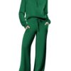 Polyester Casual Sports Suit Zipper Long-Sleeved Sweatshirt