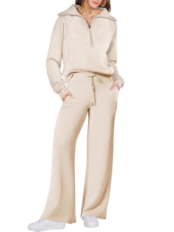 Polyester Casual Sports Suit Zipper Long-Sleeved Sweatshirt