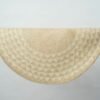 White Triangle Mat | 4' Round | Natural Base