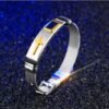 Men's Adjustable 3D Cross Stainless Steel Bracelet