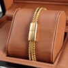 Men's Stainless Steel Bracelet with Magnetic Buckle
