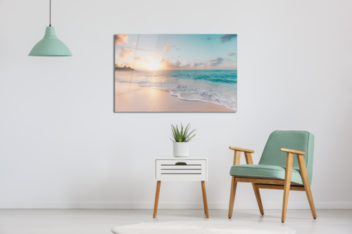 Glass Wall Art -Sea & Waves