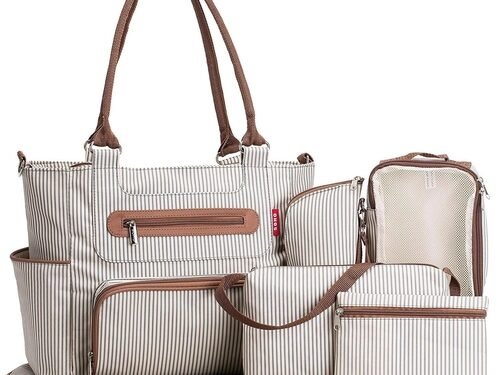 Large Capacity Diaper Bag For Baby Mom (White)