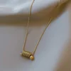 Womens Necklace With A Mini Spring