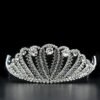 Imitation Rhodium Brass Tiaras & Hair Clip with Top Grade