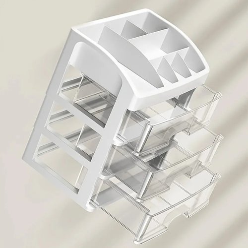 Minimalist Desktop Organizer Storage Box Modern Plastic Vanity