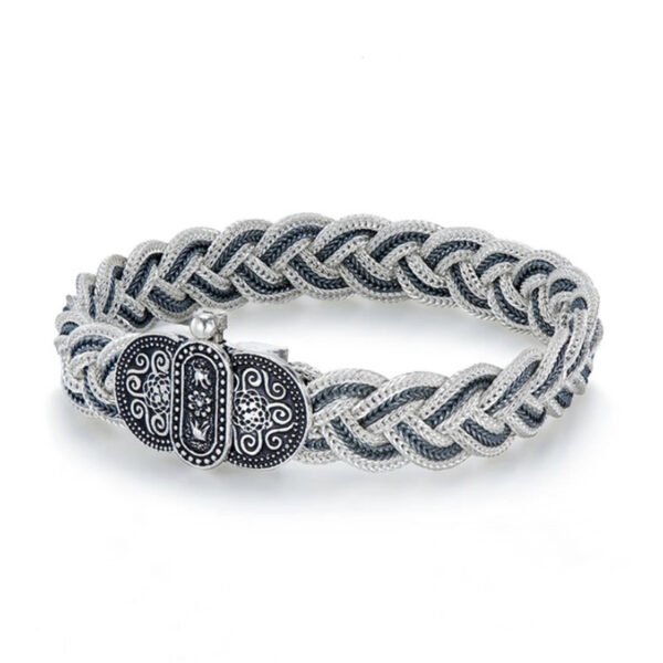 Sterling Silver Vintage Woven Bracelet