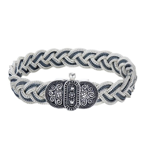 Sterling Silver Vintage Woven Bracelet