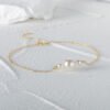 S925 Sterling Silver Vintage Pearl Bracelet