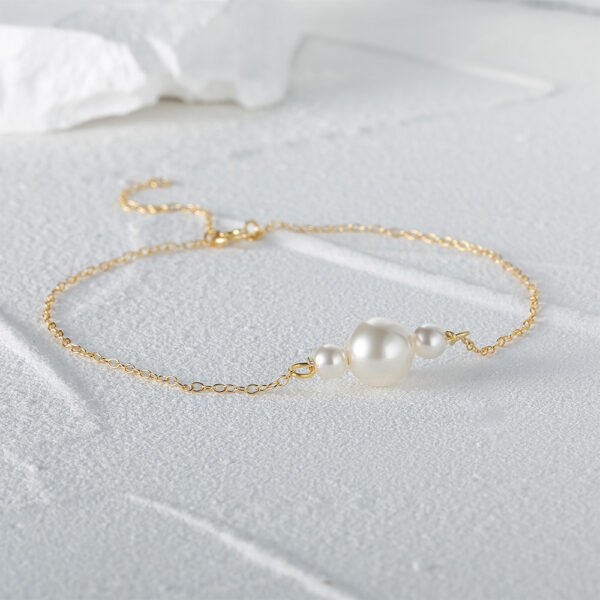S925 Sterling Silver Vintage Pearl Bracelet