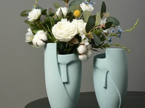 Ceramic Face Planter, Unique Design Face Planter, Eco Friendly Decor,