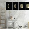 Moon Phases Set Of 4 Wall Decals