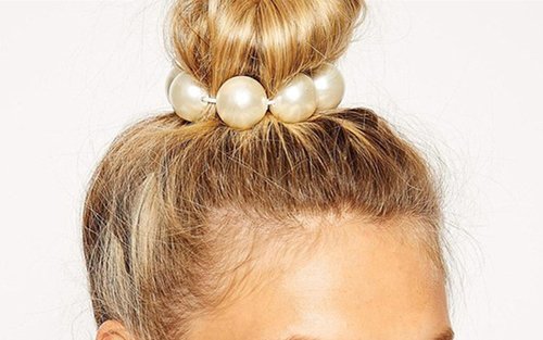 Feelontop Hair Accessories Colorful Beads Elastic Hair Rope Hair Ties