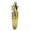 TK2611 - IP Gold Stainless Steel Ring with Top Grade