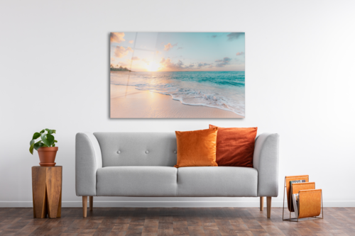 Glass Wall Art -Sea & Waves