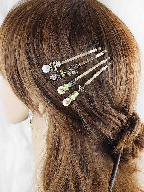 3_9757b53d-2f59-480e-9405-7f539afab784 AU Post Hair Accessories 4pcs Antique Flower Hairgrips Hair Clips Hair