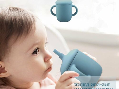 New Design Baby Feeding Cup Straw Water Bottle Sippy Cup