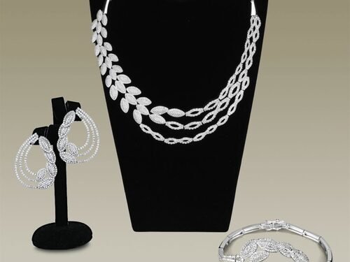 Rhodium Brass Jewelry Sets