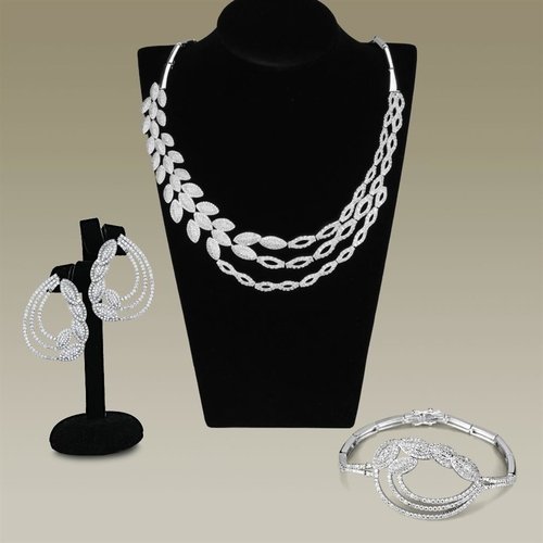 Rhodium Brass Jewelry Sets