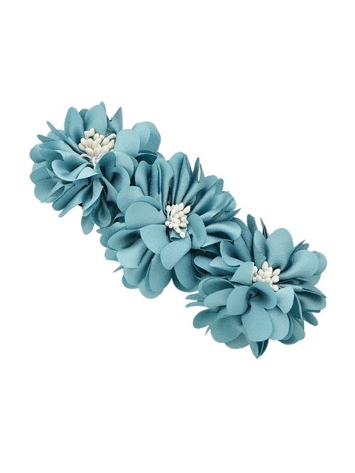 4 Hair Accessories Chiffon Flower Hairgrips Hair Clips Headwear Girl