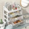 Minimalist Desktop Organizer Storage Box Modern Plastic Vanity