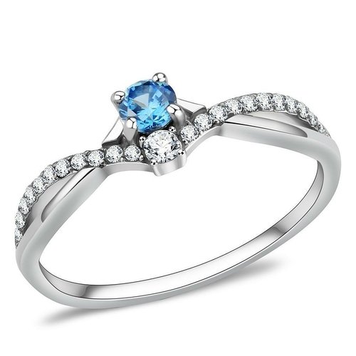 DA120 - High polished Stainless Steel Ring with AAA Grade
