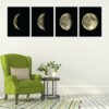 Moon Phases Set Of 4 Wall Decals