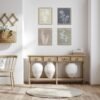 Framed Botanical Wall Art Set Of 4 With Walnut 10x10 Frames