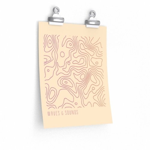 Waves and Sounds Music Poster