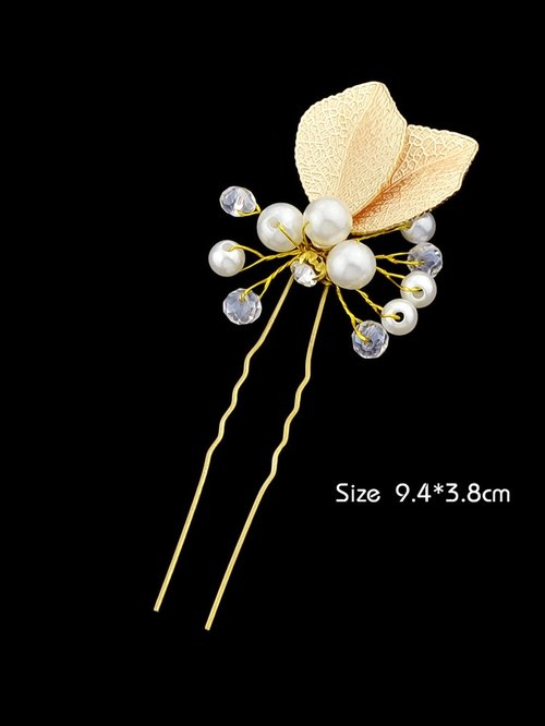 5_0664d8ff-f6f5-4949-9f59-58d9404ad2c8 Hair Accessories Pearl Beads Gold Leaf Hair Sticks Wedding Party Hair