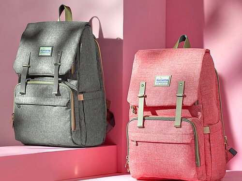 Canvas Diaper Bag Travel Backpack