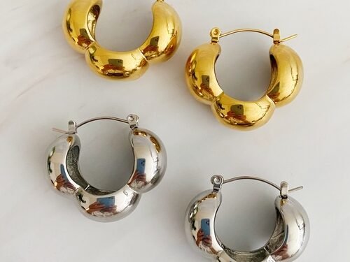 Beautifully Volumized Hoop Earrings