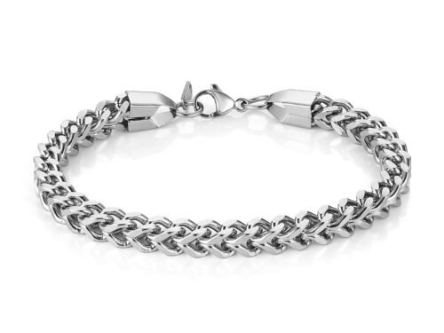 Franco Chain Bracelets for Men 3mm Stainless Steel Mens