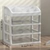 Minimalist Desktop Organizer Storage Box Modern Plastic Vanity