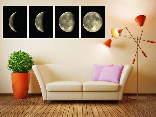 Moon Phases Set Of 4 Wall Decals