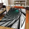 3D Swirl Illusion Rug Entry Floor Mat for Home Decor