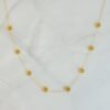 B1B15D2E-5139-4C04-A92B-E9F3E39D1803 Dainty Golden Bead Flower Necklace - Waterproof Stainless Steel