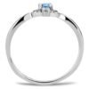 DA120 - High polished Stainless Steel Ring with AAA Grade