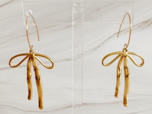 Stylist Bow Drop Earrings