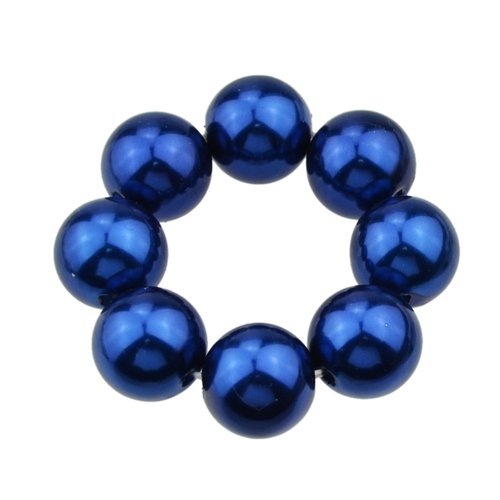 HA-5154-blue Feelontop Hair Accessories Colorful Beads Elastic Hair Rope Hair Ties