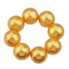 HA-5154-gold Feelontop Hair Accessories Colorful Beads Elastic Hair Rope Hair Ties