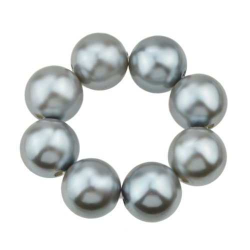 HA-5154-silver Feelontop Hair Accessories Colorful Beads Elastic Hair Rope Hair Ties