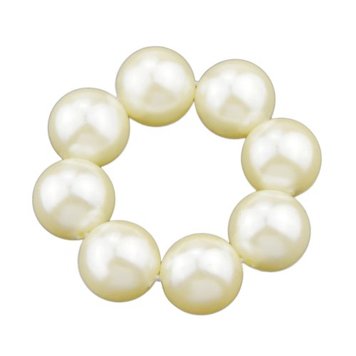 HA-5154-white Feelontop Hair Accessories Colorful Beads Elastic Hair Rope Hair Ties