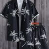 Vacation mood men beach shorts set