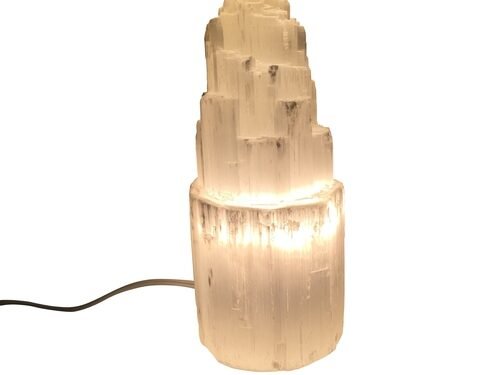 Selenite Skyscraper Lamp Small Prime