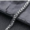Men's Woven Sterling Silver Mantra Bracelet