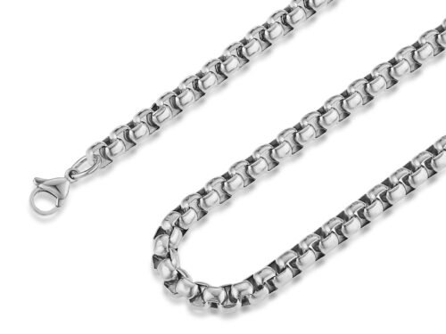 Rolo Chain for Men Women Silver Stainless Steel Mens Chain Necklace