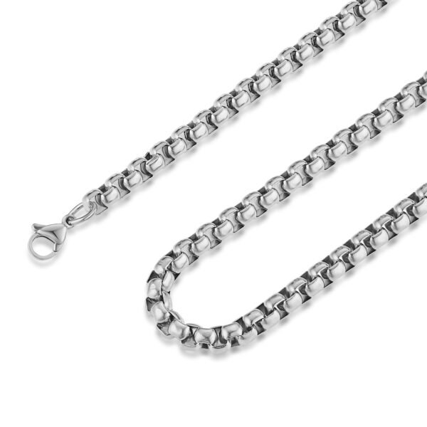 Rolo Chain for Men Women Silver Stainless Steel Mens Chain Necklace
