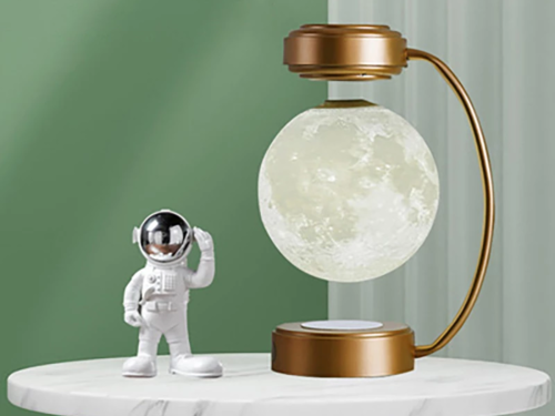 Creativity Magnetic Levitation Moon Lamp LED Rotating Dangling Lamp